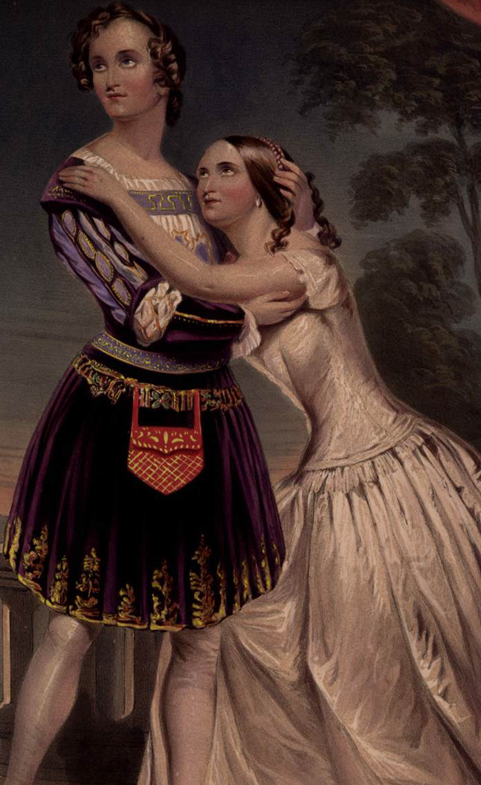 Miss Cushman and Miss Susan Cusman in the characters of Romeo and Juliet. © The Garrick Club Library